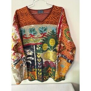 Vtg KENZO HOMME COOGI STYLE SWEATER COTTON medium